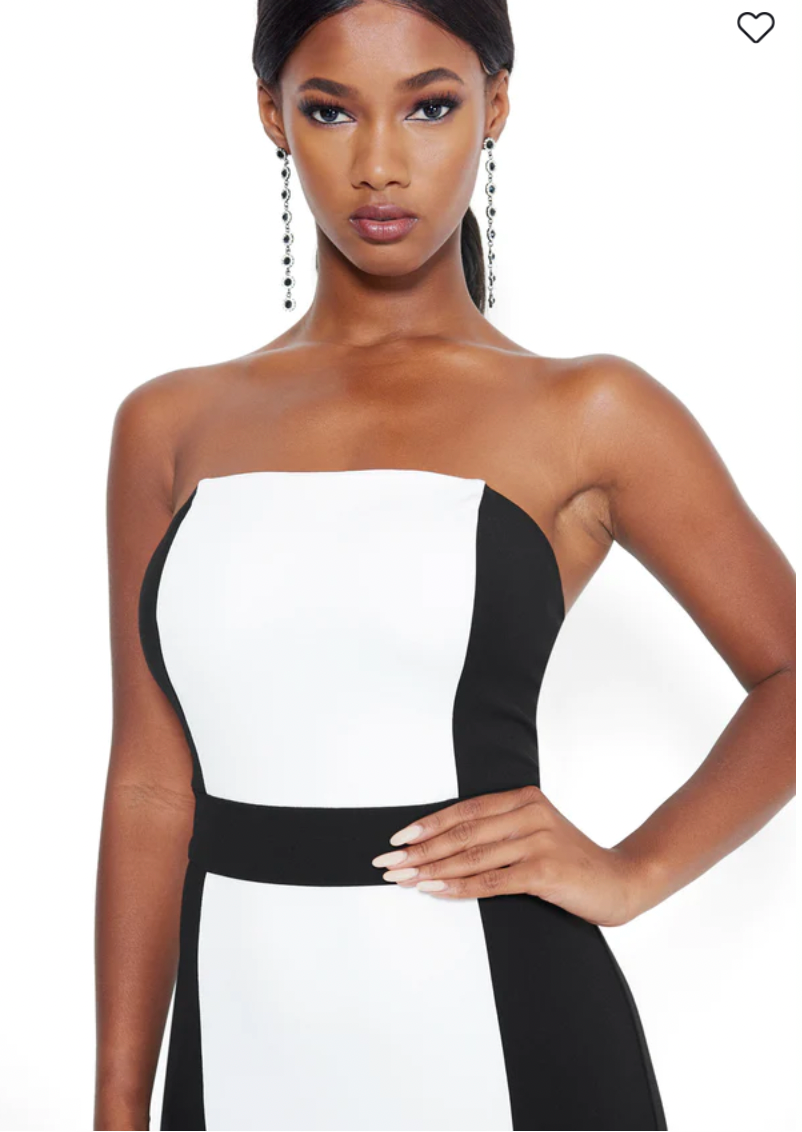 Strapless Bodycon Dress; Bebe