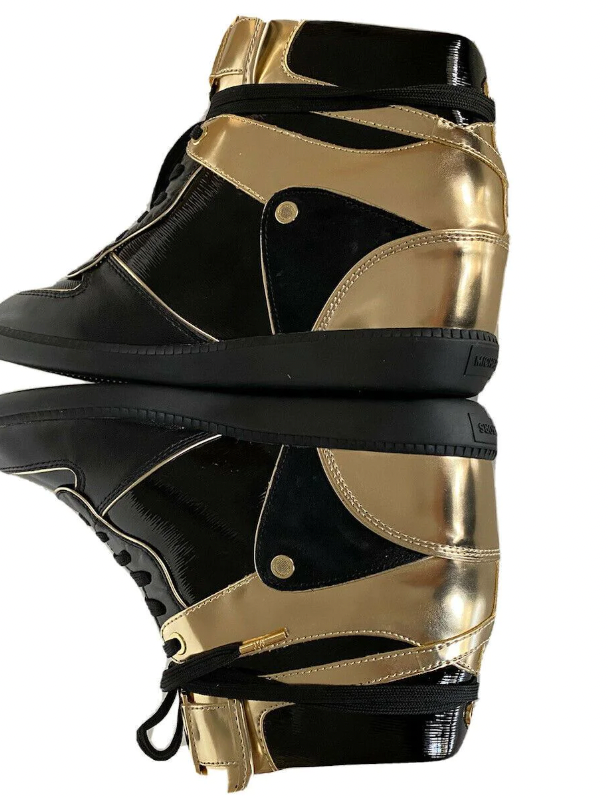 Hightop Black & Gold Sneakers - Michael Kors - Size 10 - NEW