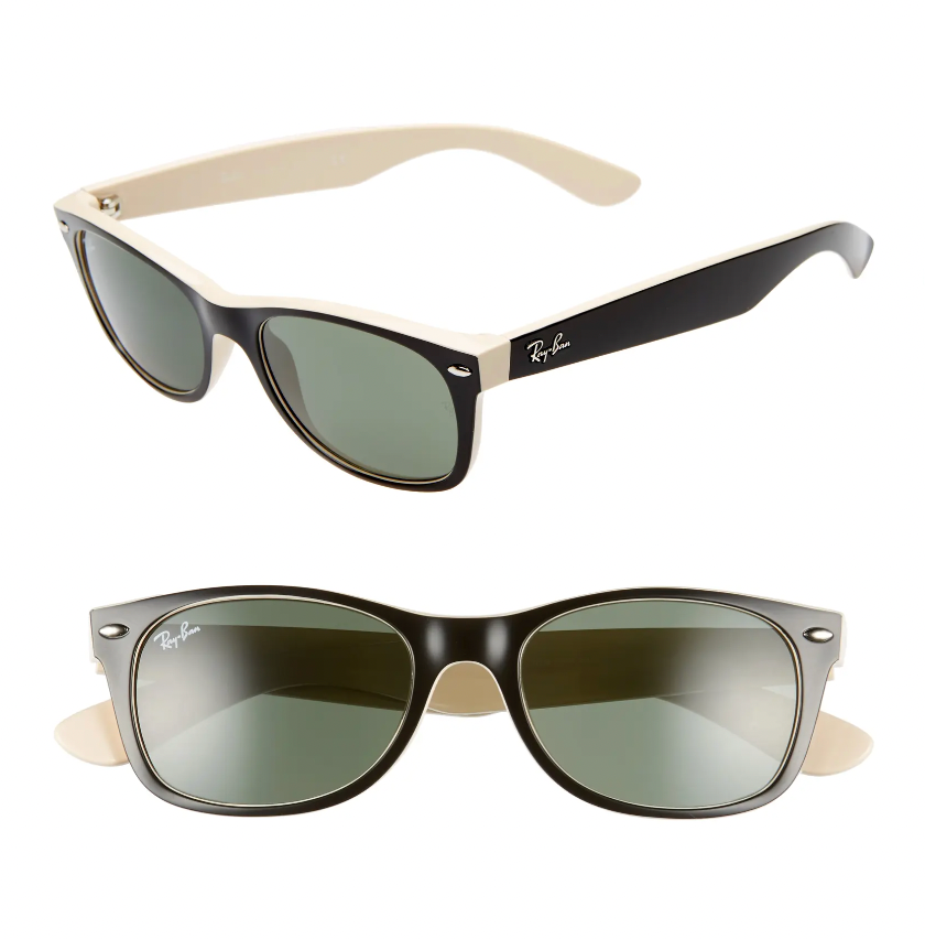 Beige Ray-Ban Wayfarer 52mm Sunglasses