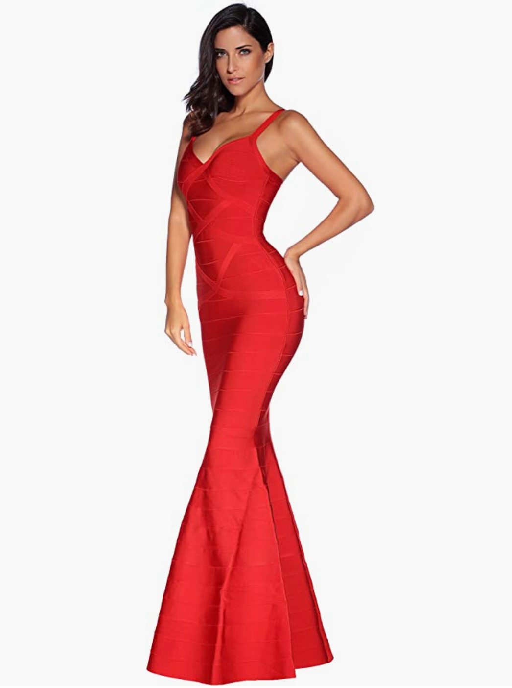 Red Maxi Bandage Dress  Bodycon Formal Evening Dresse
